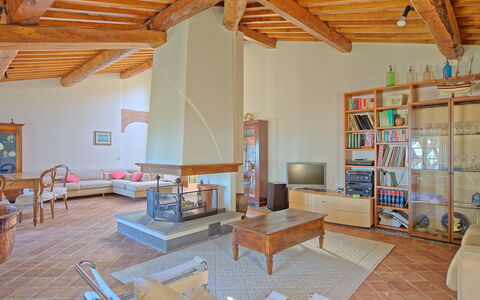 Villa Camaiore: Room, Property, Living Room, Building, Interior Design, House, Furniture, Floor, Real Estate, Loft