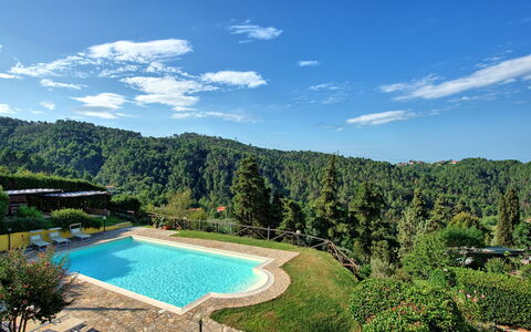 Il Gualdo: Property, Swimming Pool, Natural Landscape, Nature Reserve, Real Estate, Estate, House, Water, Vacation, Sky