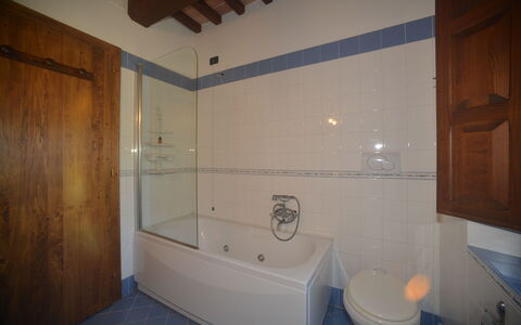 Casale Biancospino: Bathroom, Room, Property, Architecture, House, Interior Design, Building, Plumbing Fixture, Bathtub, Tile